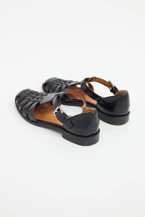 Church's Black Kelsey Cage Sandals
