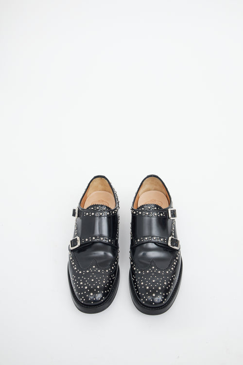 Church's Black Lana Met Monk Strap Brogues Loafer