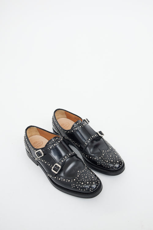 Church's Black Lana Met Monk Strap Brogues Loafer