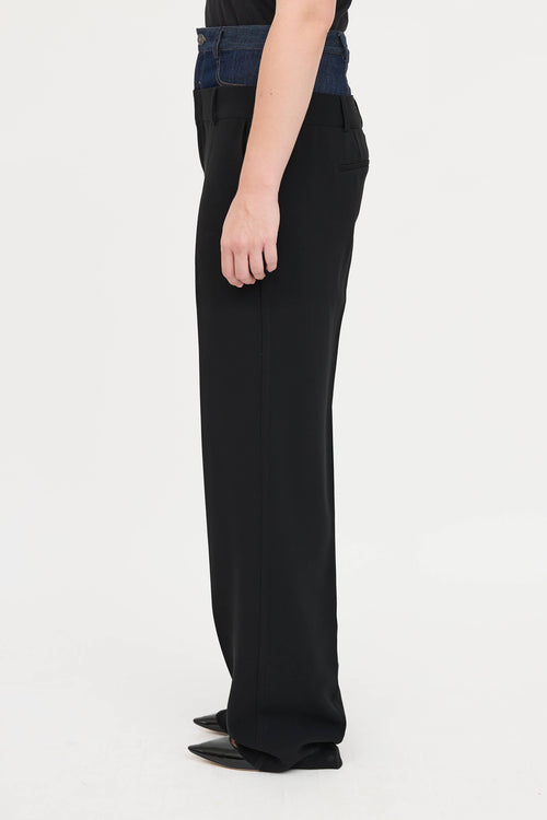 Cinq à Sept Double Waist Trouser