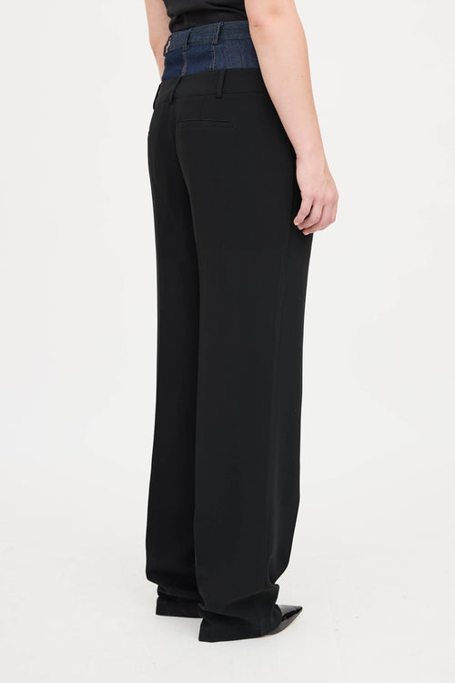 Cinq à Sept Double Waist Trouser