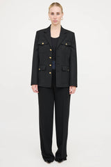 Cinq à Sept Double Waist Trouser