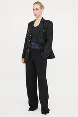 Cinq à Sept Double Waist Trouser