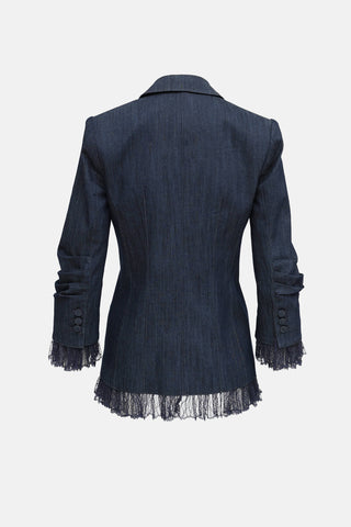 Cinq à Sept Lace Trim Blazer