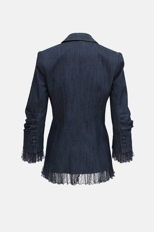 Cinq à Sept Lace Trim Blazer