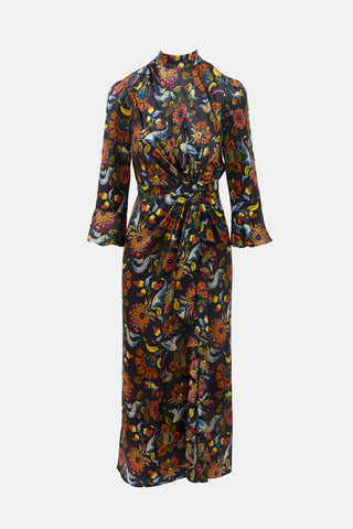 Cinq à Sept Silk Floral Juliana Dress