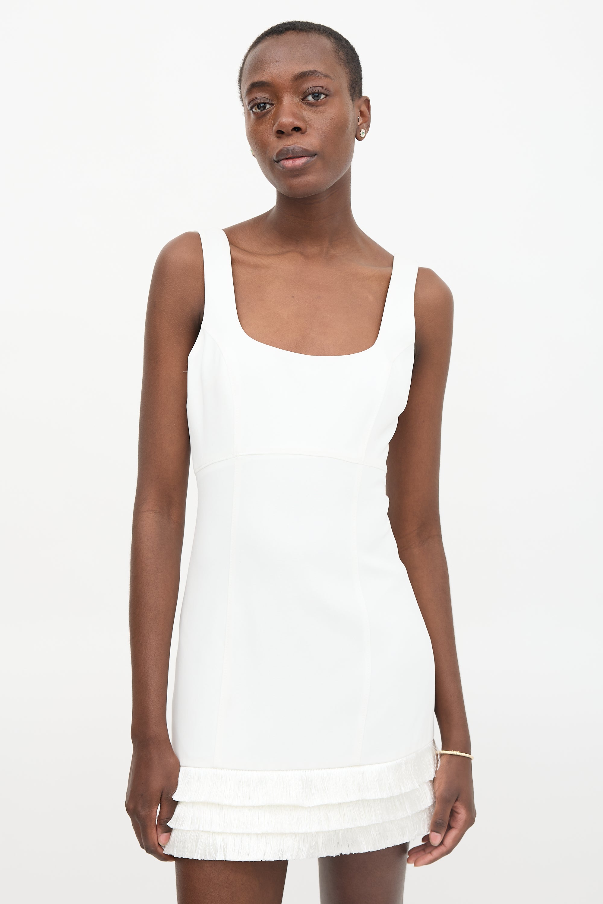 Cinq à Sept // Hattie Fringe Hem Mini Dress – VSP Consignment