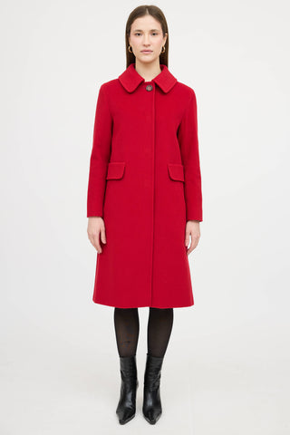 Cinzia Rocca Wool Snap Coat