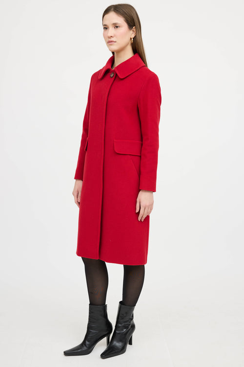 Cinzia Rocca Wool Snap Coat