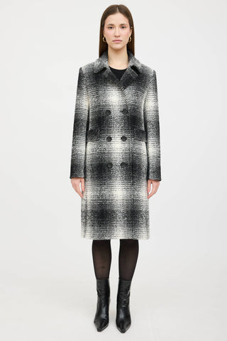 Cinzia Rocca Plaid Woven Coat