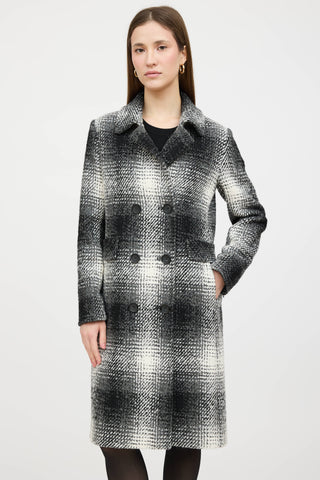 Cinzia Rocca Plaid Woven Coat