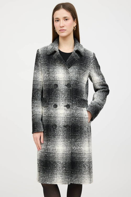 Cinzia Rocca Plaid Woven Coat