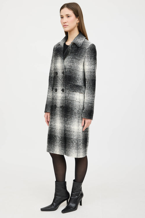 Cinzia Rocca Plaid Woven Coat