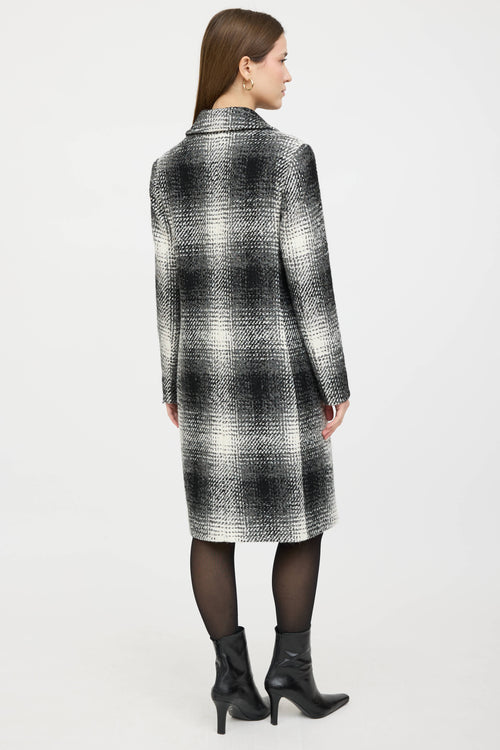 Cinzia Rocca Plaid Woven Coat