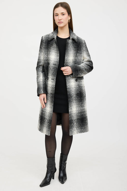 Cinzia Rocca Plaid Woven Coat