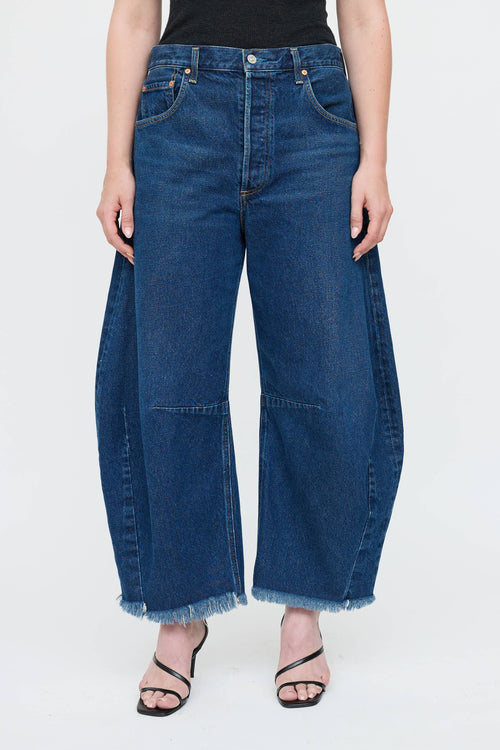 Citizens Of Humanity Dark Wash Barrel Jeans