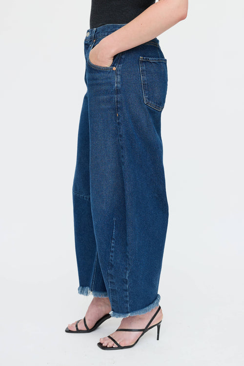 Citizens Of Humanity Dark Wash Barrel Jeans