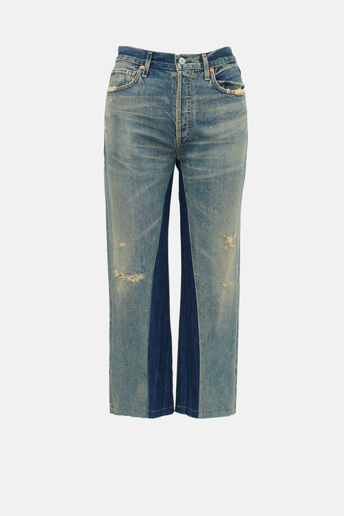 Citizens of Humanity Distressed Cora Crop Jeans