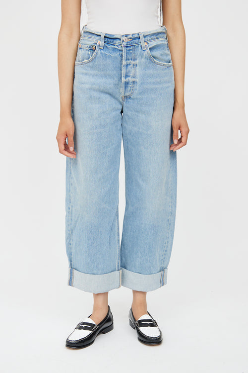 Citizens of Humanity Light Wash Ayla Baggy Cuffed Jean