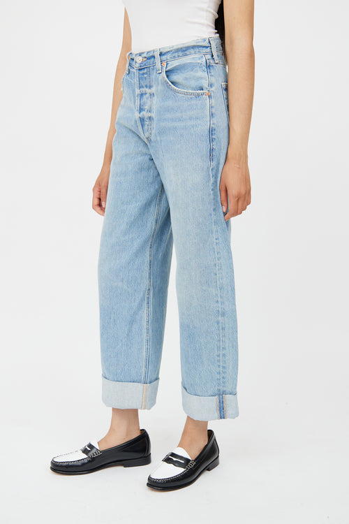 Citizens of Humanity Light Wash Ayla Baggy Cuffed Jean