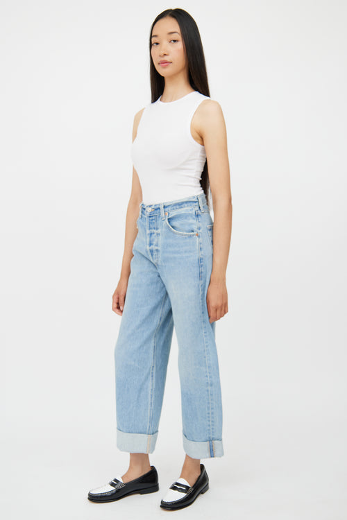 Citizens of Humanity Light Wash Ayla Baggy Cuffed Jean