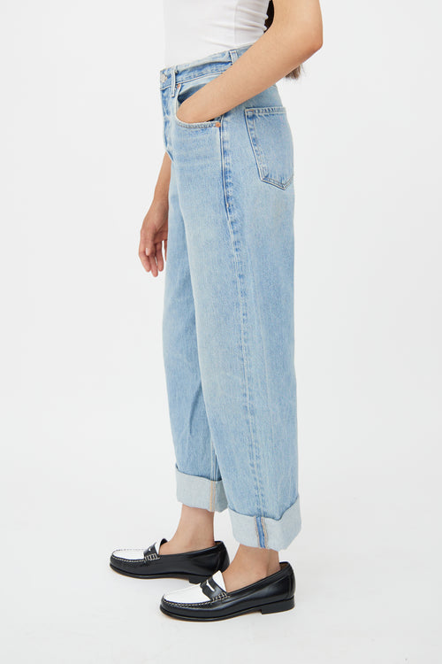 Citizens of Humanity Light Wash Ayla Baggy Cuffed Jean