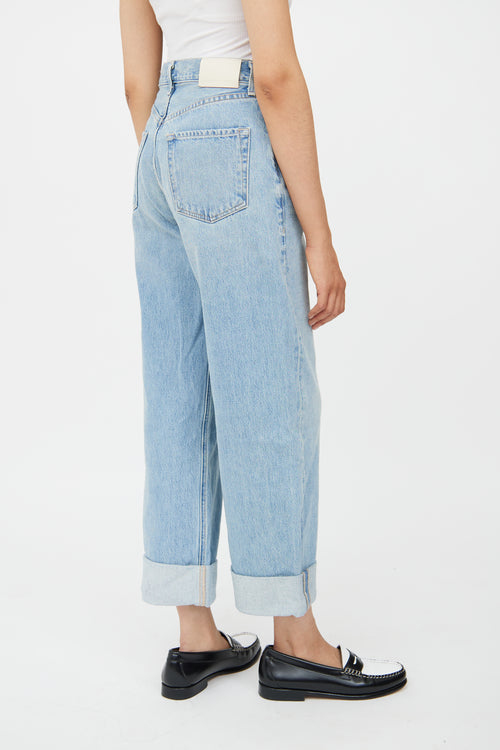 Citizens of Humanity Light Wash Ayla Baggy Cuffed Jean