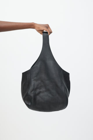 Clare V Black Leather Bucket Bag