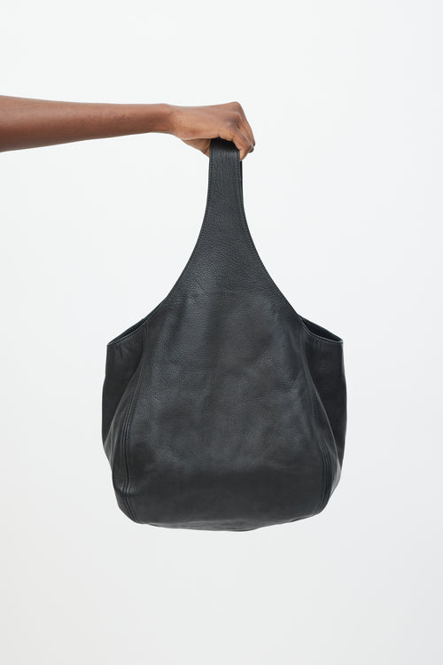 Clare V Black Leather Bucket Bag