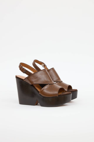Robert Clergerie Dido Wedge Sandal