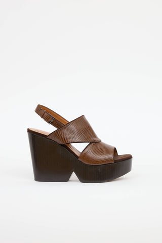 Robert Clergerie Dido Wedge Sandal