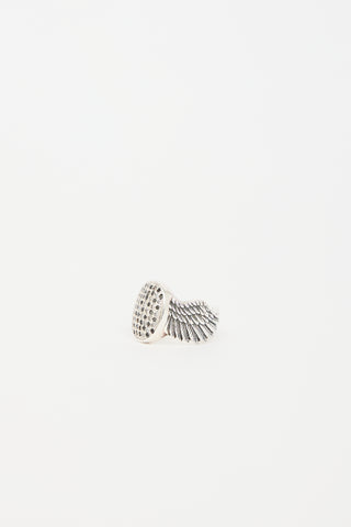 Clocks and Colours X Travis Barker Sterling Silver Guardian Ring