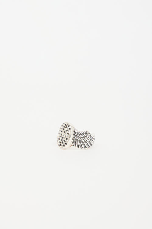 Clocks and Colours X Travis Barker Sterling Silver Guardian Ring