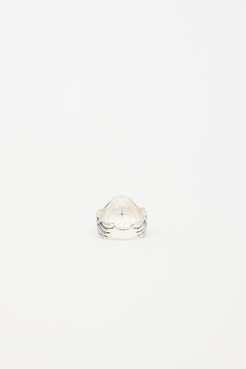 Clocks and Colours X Travis Barker Sterling Silver Guardian Ring