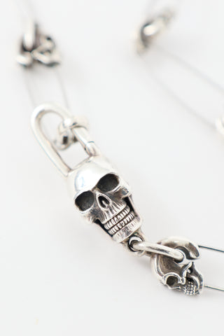 Clocks and Colours Sterling Silver Eternal Pin Necklace