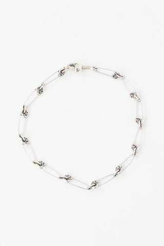 Clocks and Colours Sterling Silver Eternal Pin Necklace