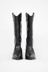 Closed Leather Cowboy Boot