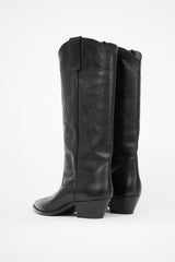Closed Leather Cowboy Boot