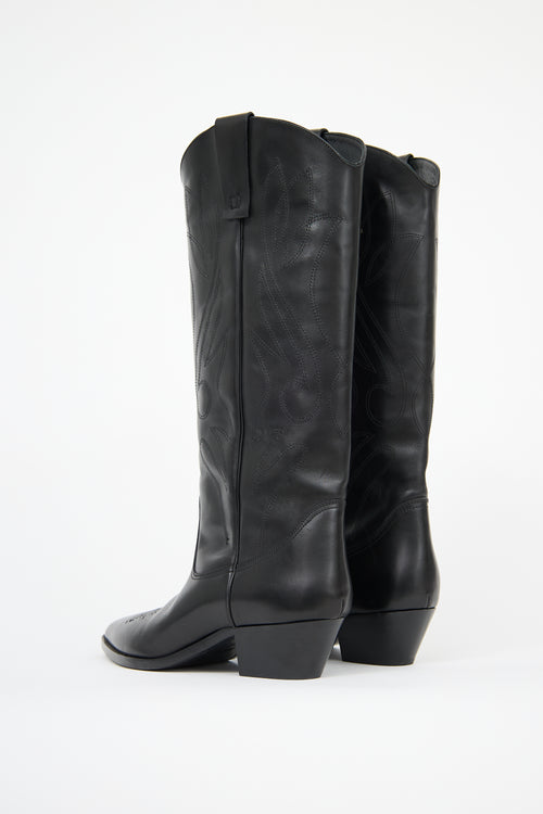 Closed Leather Cowboy Boot