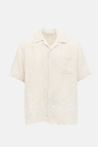 Cmmn Swdn Linen Floral Embroidered Co-Ord Set