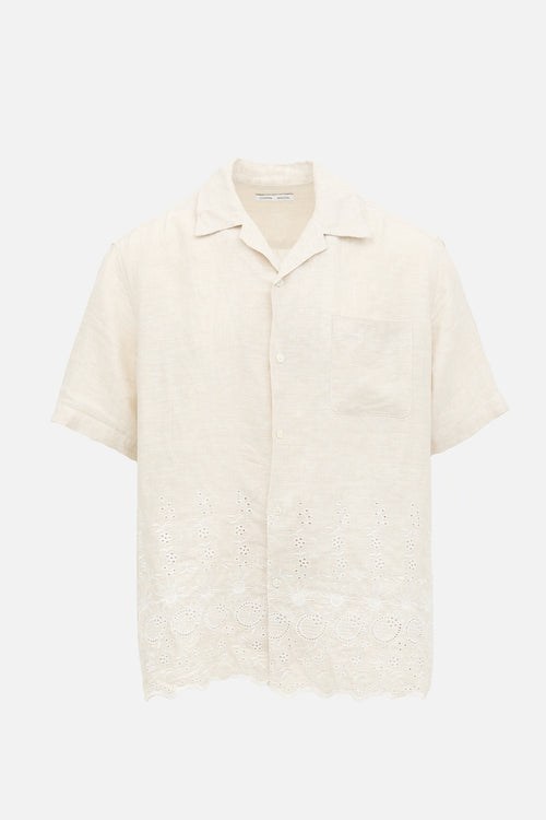 Cmmn Swdn Linen Floral Embroidered Co-Ord Set