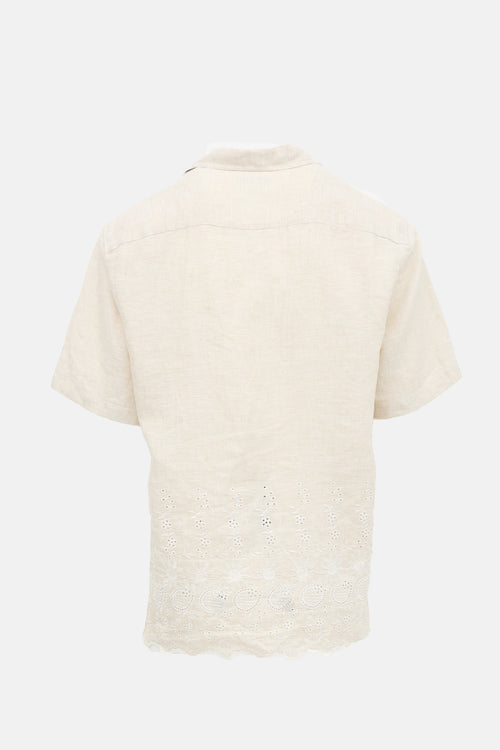 Cmmn Swdn Linen Floral Embroidered Co-Ord Set