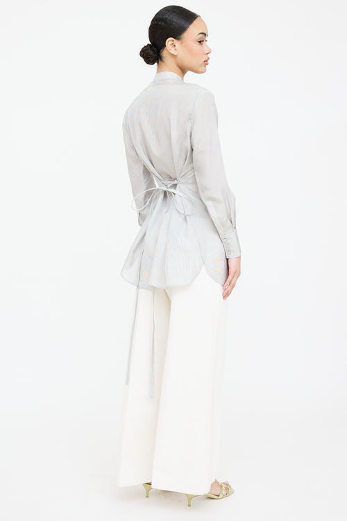 CO Striped Blouse Top