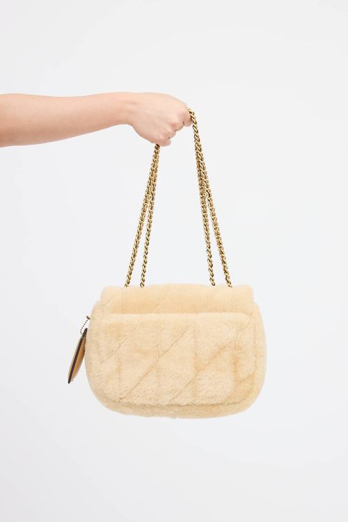 Coach Pillow Madison Shearling Bag