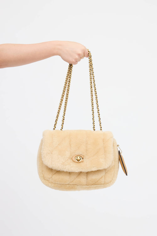 Coach Pillow Madison Shearling Bag