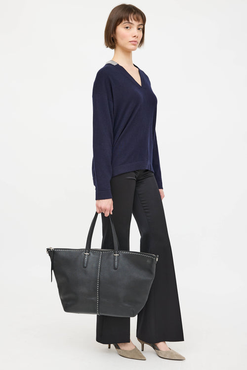 Leather Bleecker Tote Bag
