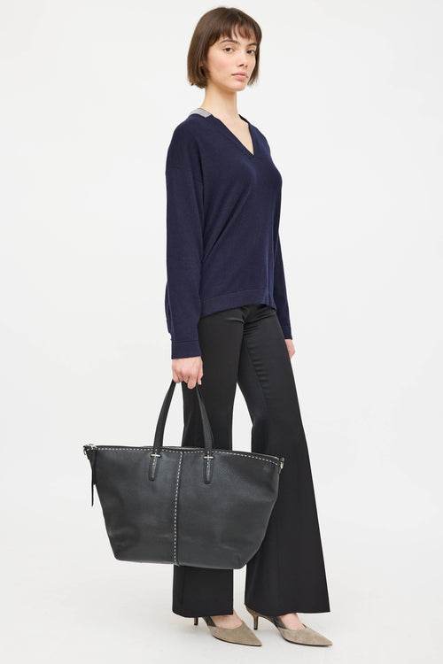 Leather Bleecker Tote Bag