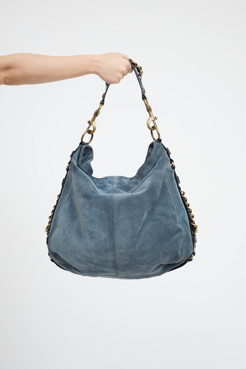 Coach Zoe Suede Shoulder Bag
