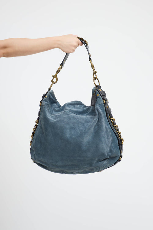 Coach Zoe Suede Shoulder Bag