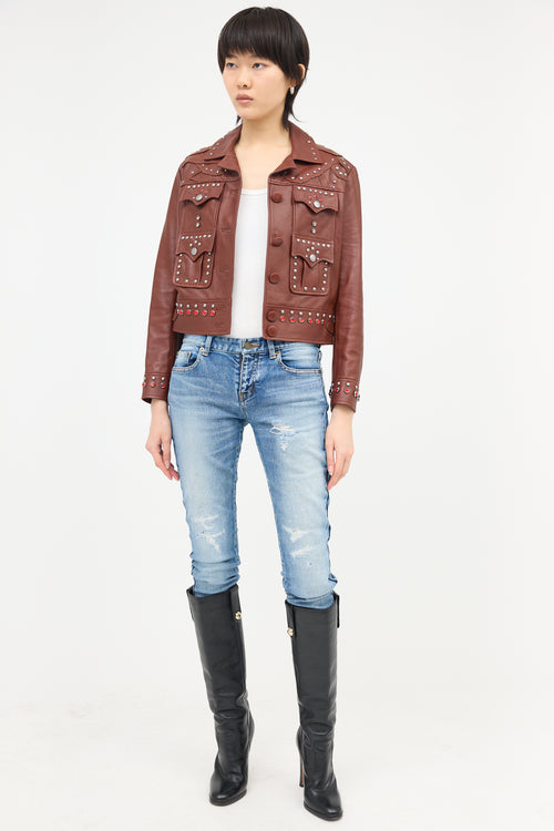 Coach Fall 2017 Studded Leather Jacket